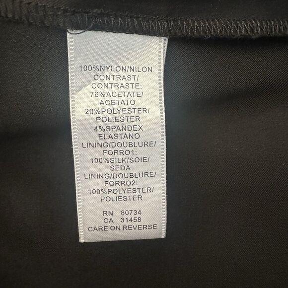 BCBG Max Azria Lace Sheer Silk-Lined Dress Sz 10 - Picture 6 of 7